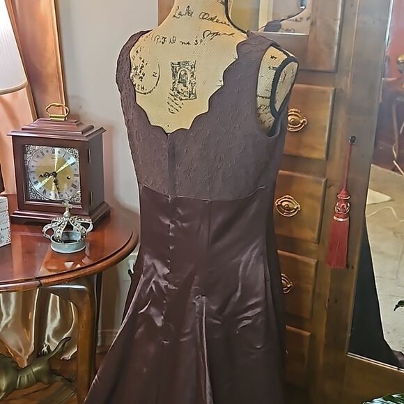Brown Maxi Gown size 8 - Picture 6 of 11